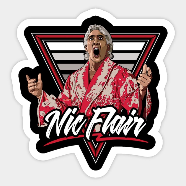 Nic Flair Sticker by RetroReview